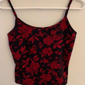 New York & Company Floral Crop Tank